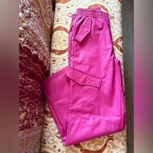 AKIRA Hot Pink Cargo Joggers